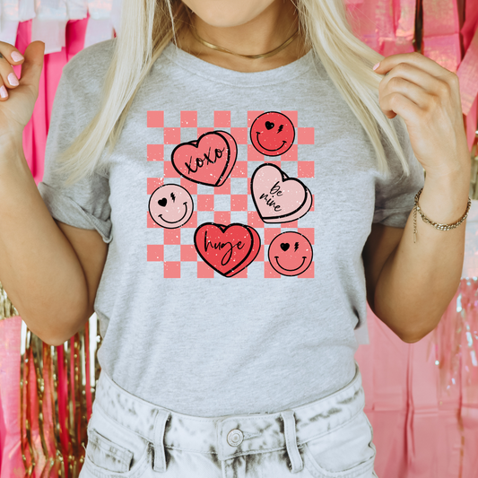 Conversation Hearts Distressed DTF