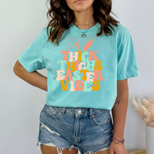 Thick Thighs Easter Vibes DTF