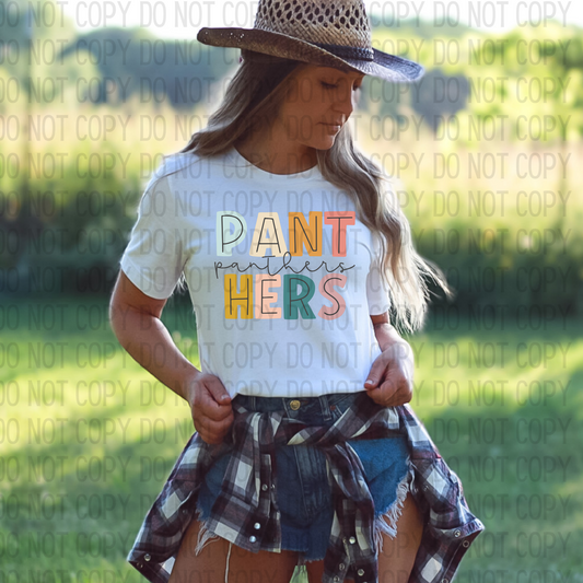 Panthers Boho Letters DTF