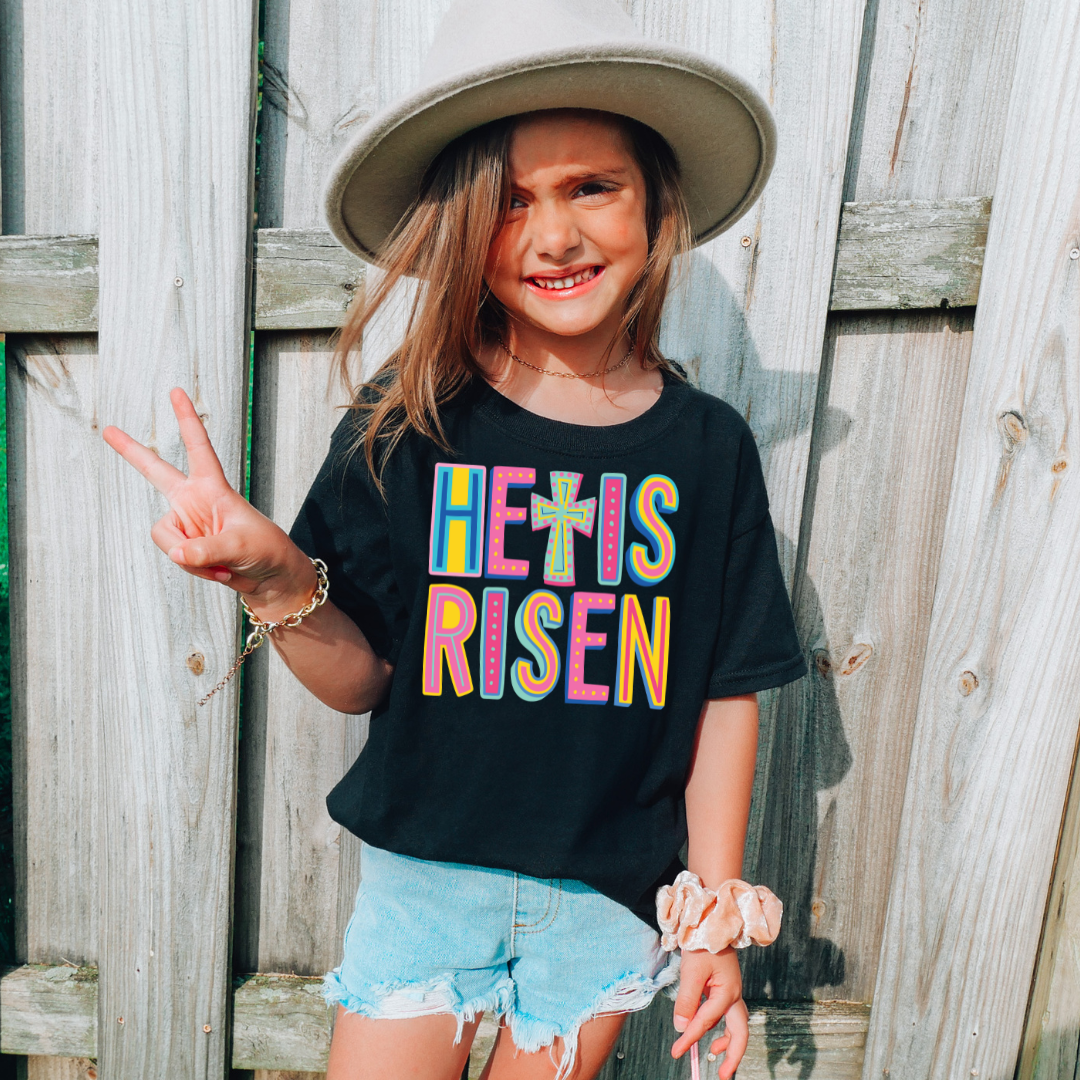 He Is Risen Neon DTF Transfer