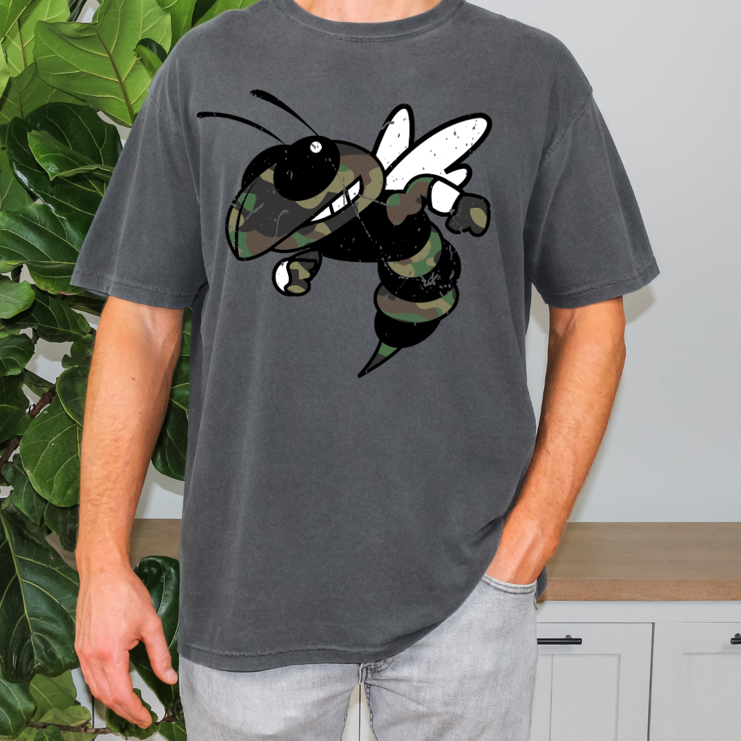 Camo Hornets/Yellow Jackets DTF Transfer