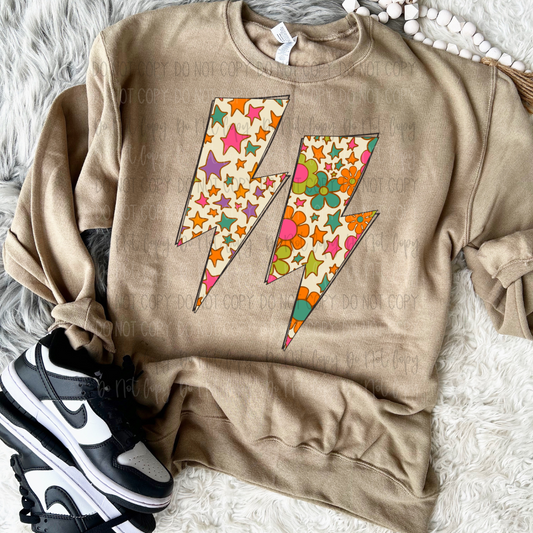 Groovy Bolts DTF Transfer