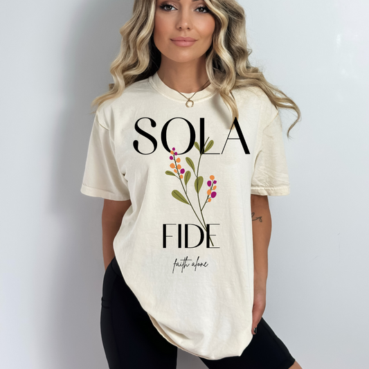 Sola Fida Faith Alone DTF Transfer