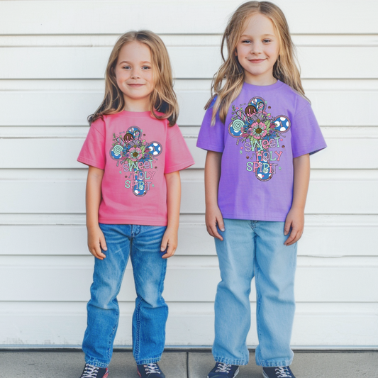 Sweet Holy Spirit Cross DTF Transfer