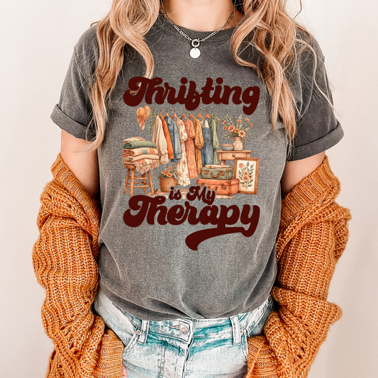 Thrifting Is My Therapy DTF Transfer