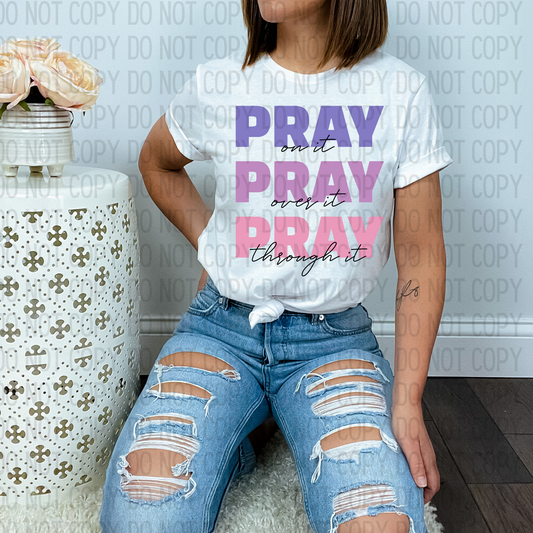 Pastel Stacked Pray DTF