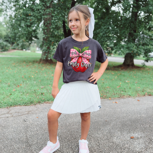 Vintage Back to School Apples DTF Transfer