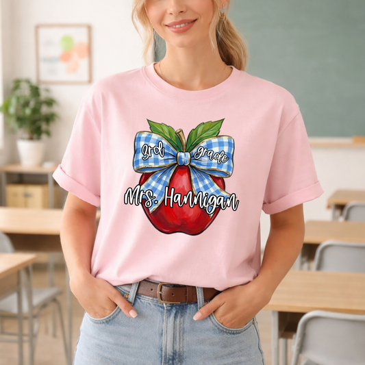 Vintage Back to School Apples DTF Transfer