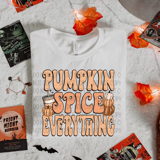 Pumpkin Spice Everything DTF Transfer