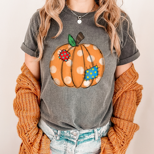 Patchwork Pumpkin DTF