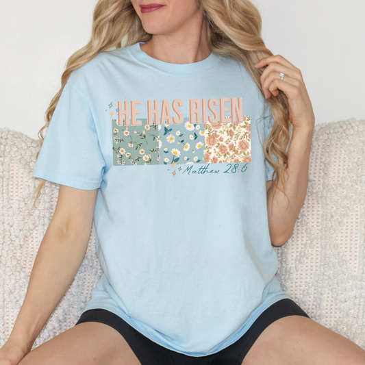 He Is Risen Patch Work DTF Transfer