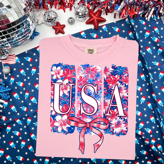 USA Brush Stroke DTF Transfer