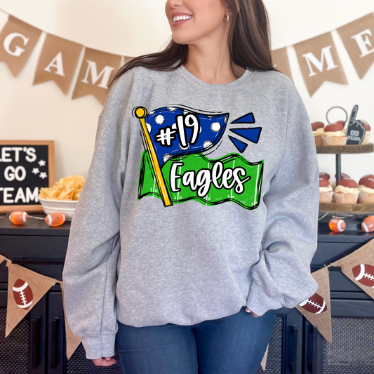 *Football Pennant Custom DTF