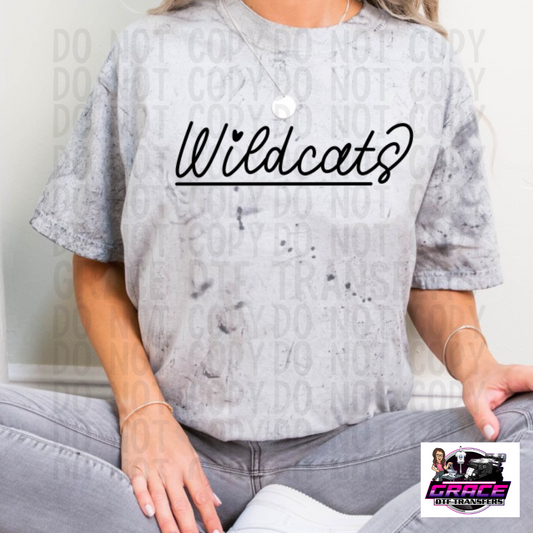 Wildcats Hand Lettered DTF