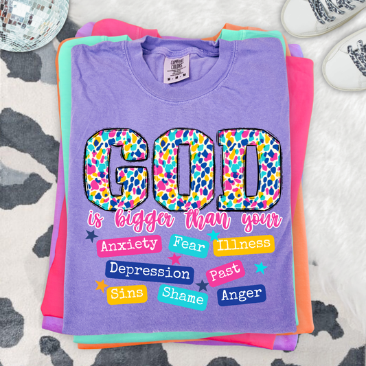 God Is Bigger DTF Transfer