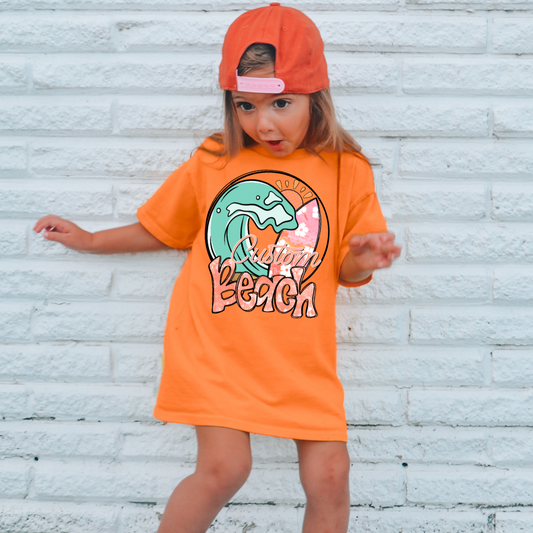 *Custom Beach Circle DTF Transfer