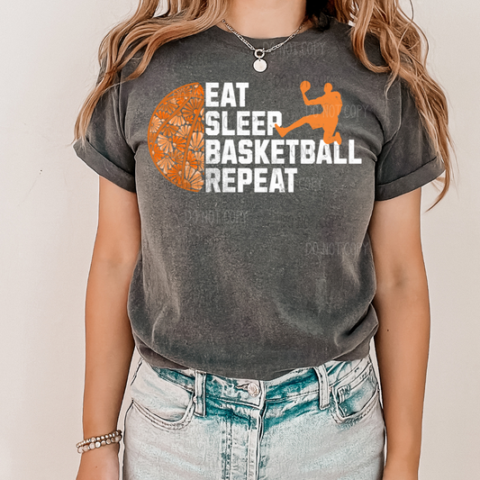 Eat Sleep Basketball DTF Transfer