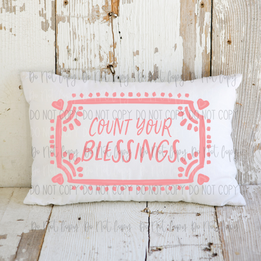 *Count Your Blessings Custom DTF Transfer