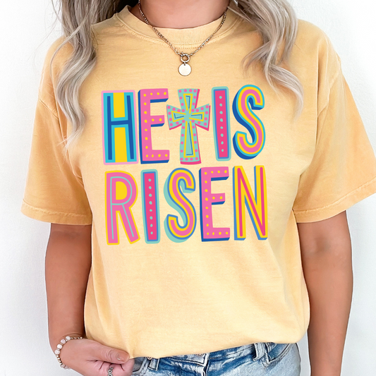 He Is Risen Neon DTF