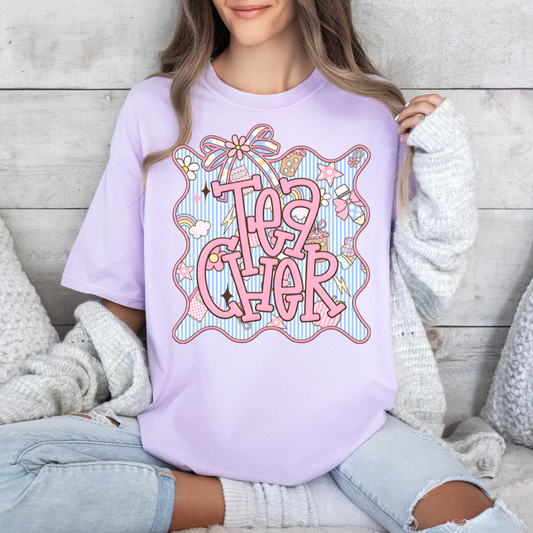 *Seer Sucker School Frame DTF Transfer