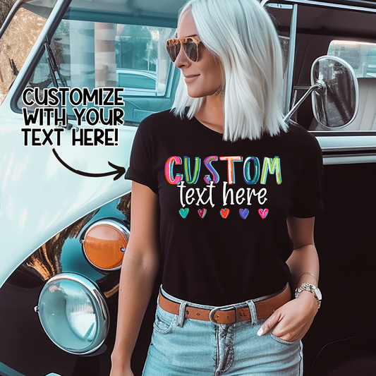 *Cheery Doodle Alpha Custom DTF Transfer