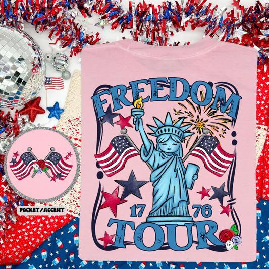 Freedom Tour Front Back DTF Transfer