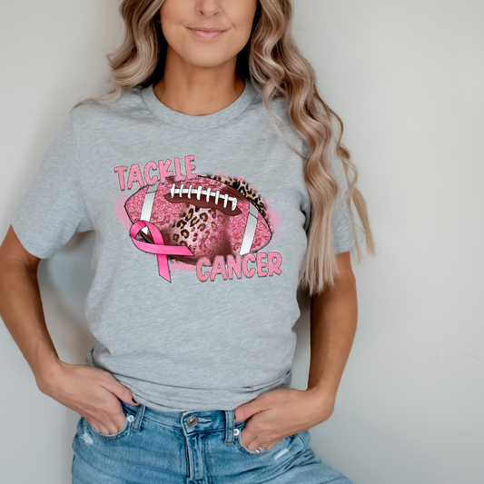 Pink Tackle Cancer DTF