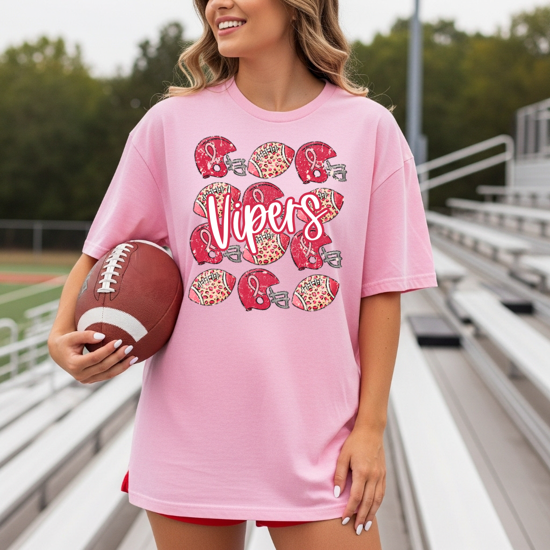 Pink Out Collage Mascot DTF Transfer