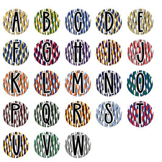 Starry Eyed Mascot Stripes DTF Transfer Custom
