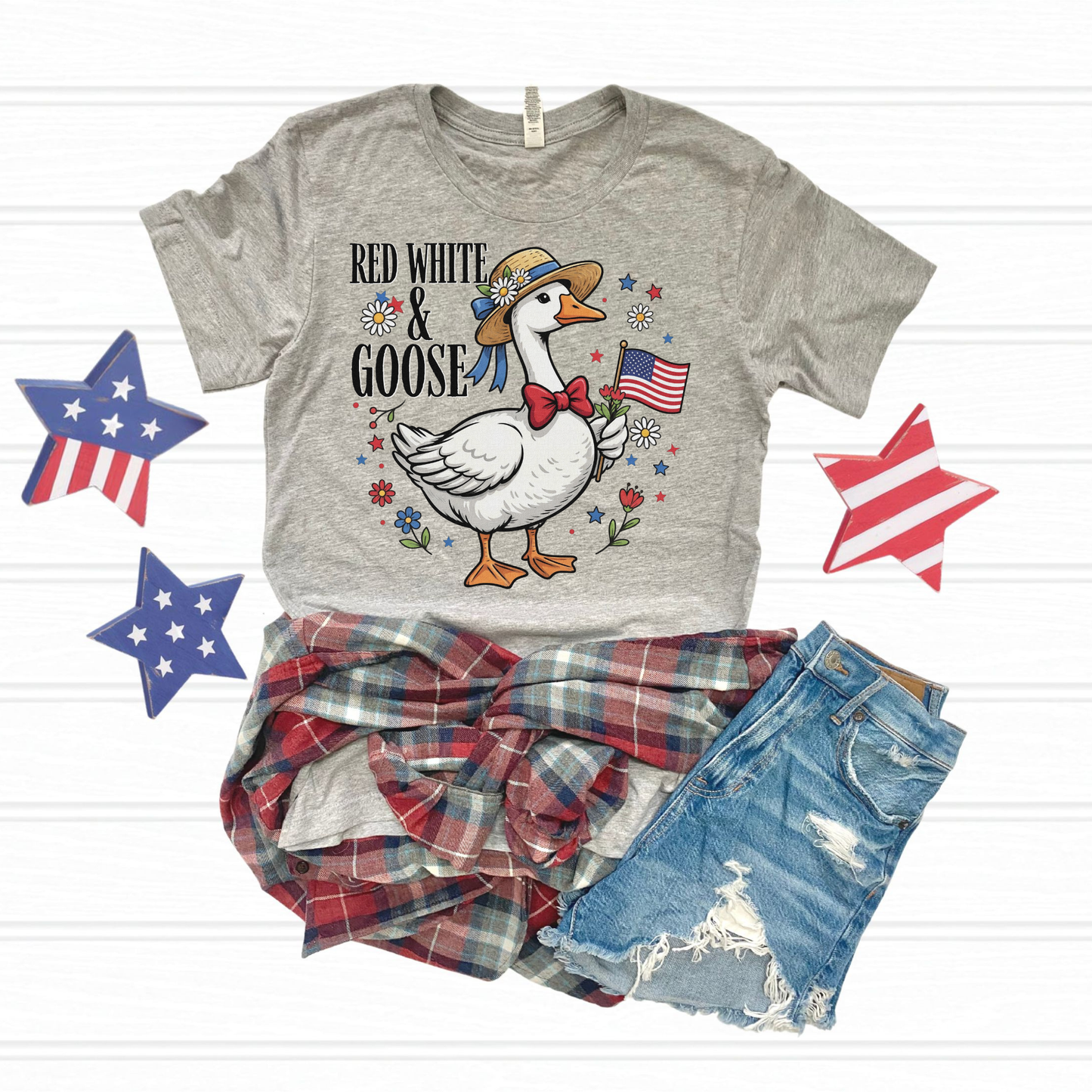 Red White & Goose DTF Transfer