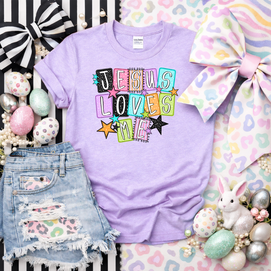 Jesus Loves Me DTF Transfer