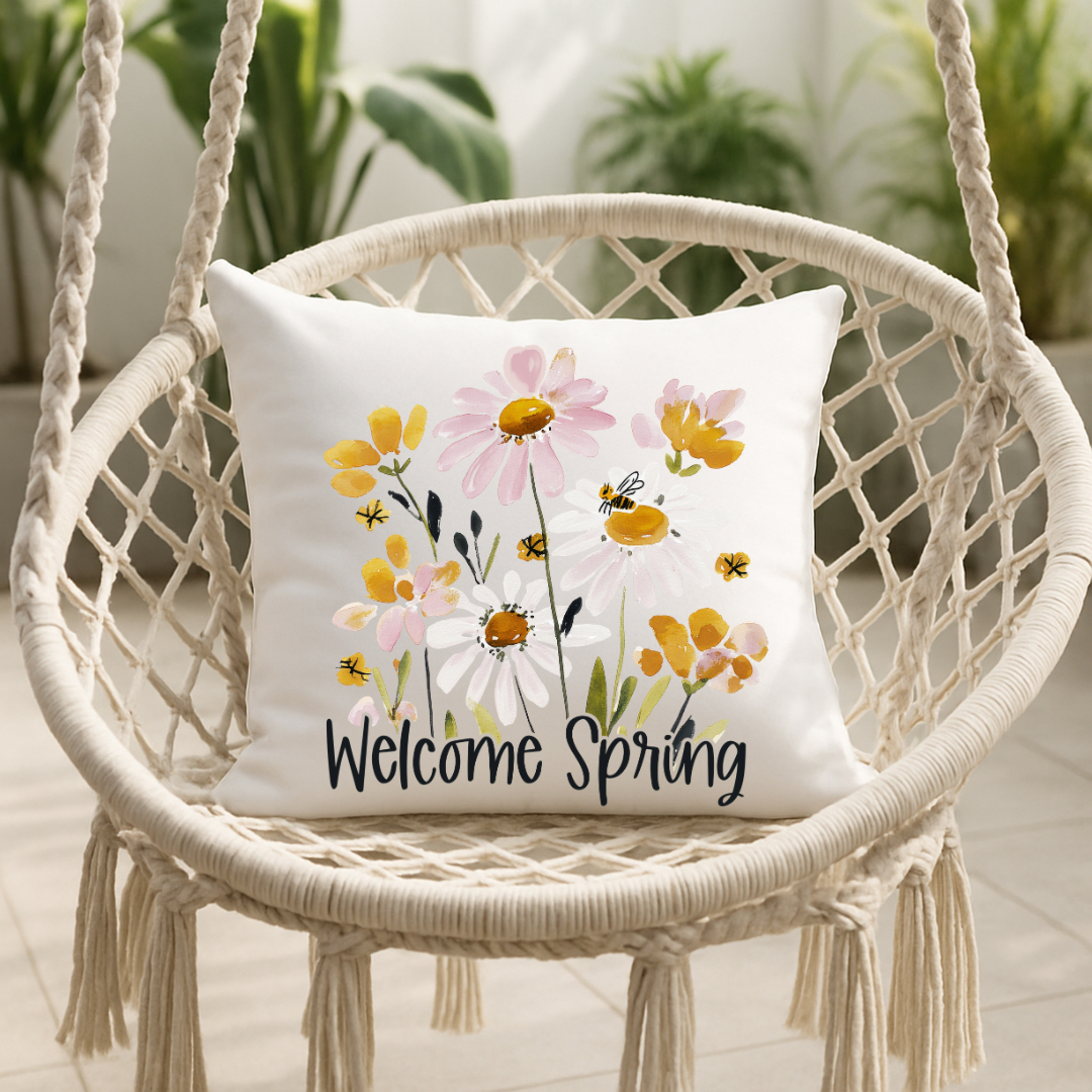 Welcome Spring Daisies DTF Transfer