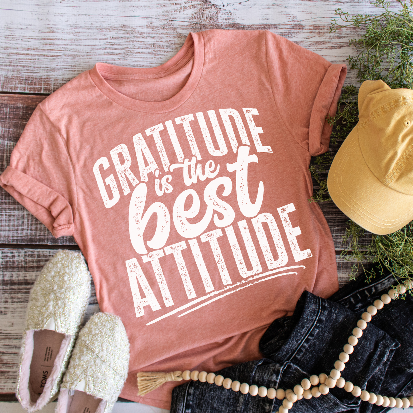 Gratitude Is The Best Attitude DTF Transfer