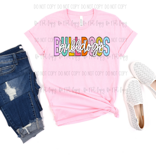 Bulldogs Pastel DTF Transfer