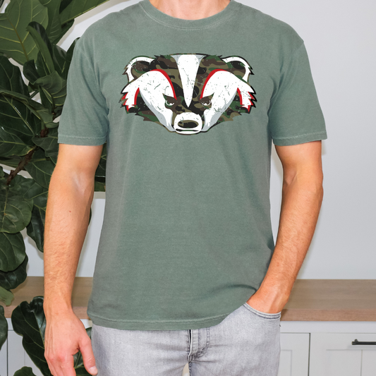 Camo Badgers DTF Transfer