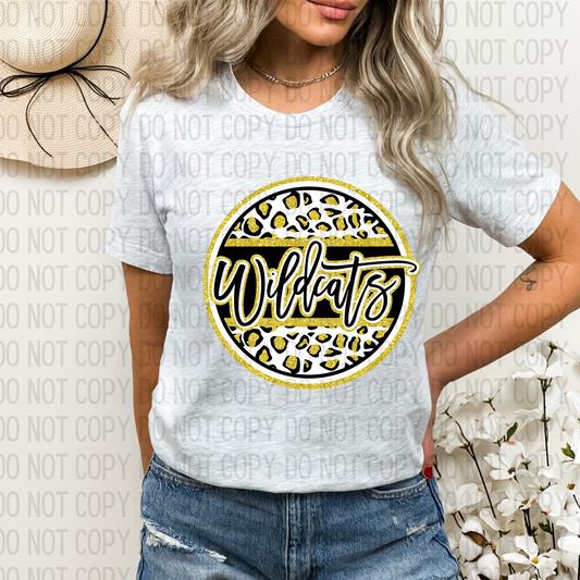 Leopard Circle Wildcats DTF