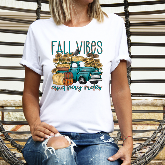Fall Vibes Sunflower Truck DTF