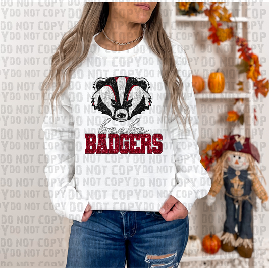 BeeBee Badgers Glitter DTF