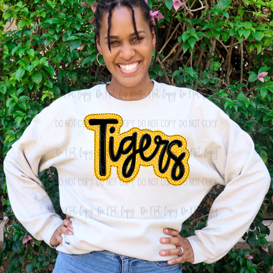 Tigers Yellow and Black DTF Transfer