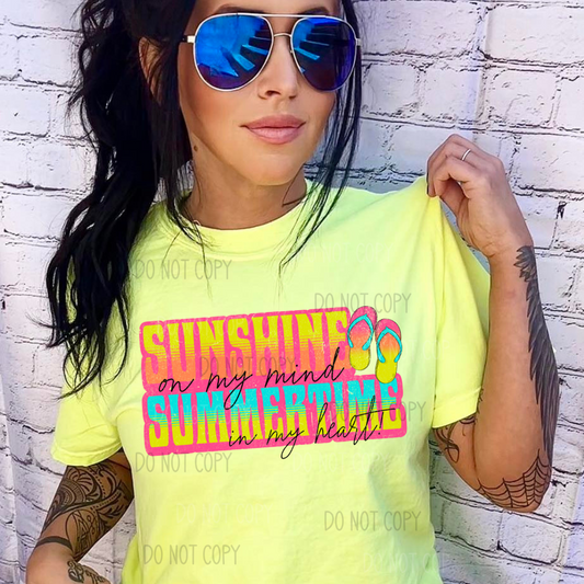 Sunshine and Summertime Distressed DTF