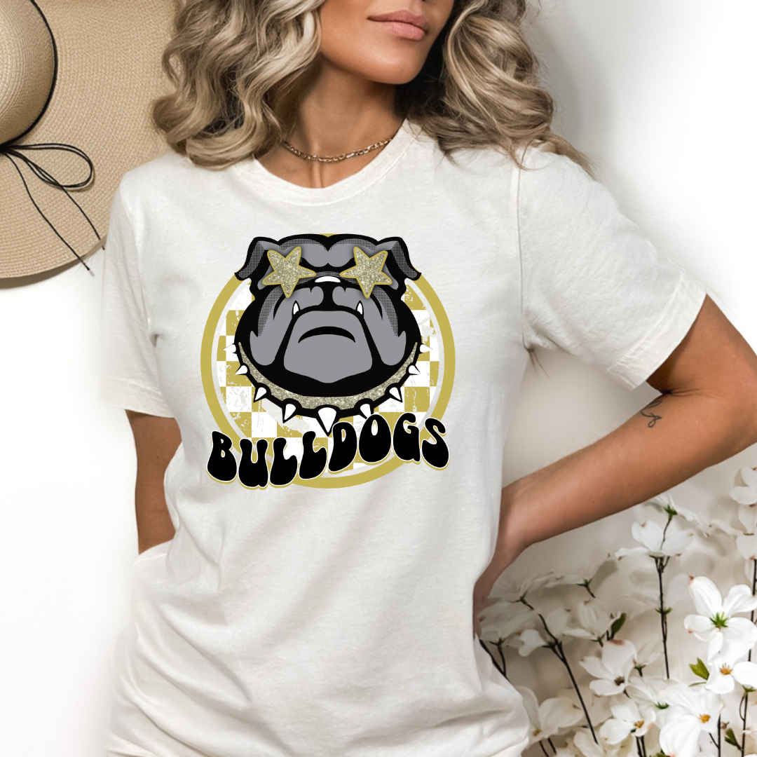Starry Eyes Circle Bulldogs DTF