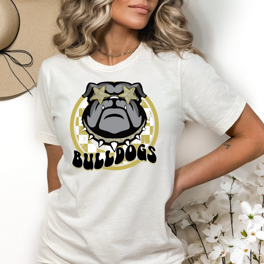 Starry Eyes Circle Bulldogs DTF