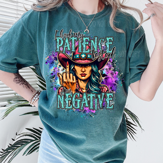 Patience Tested Negative DTF