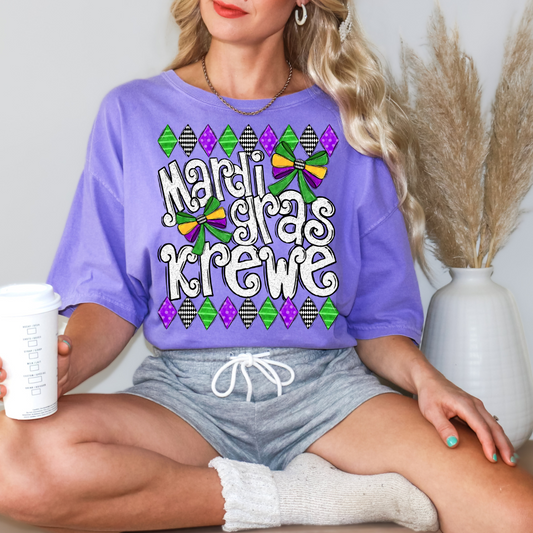 Mardi Gras Krewe DTF Transfer