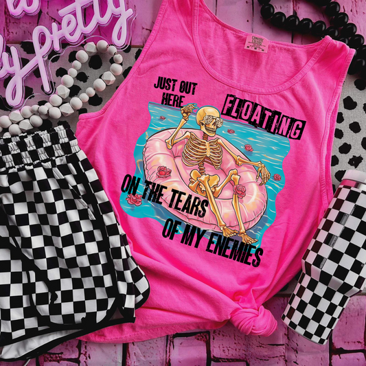 Floating On The Tears Of My Enemies DTF Transfer