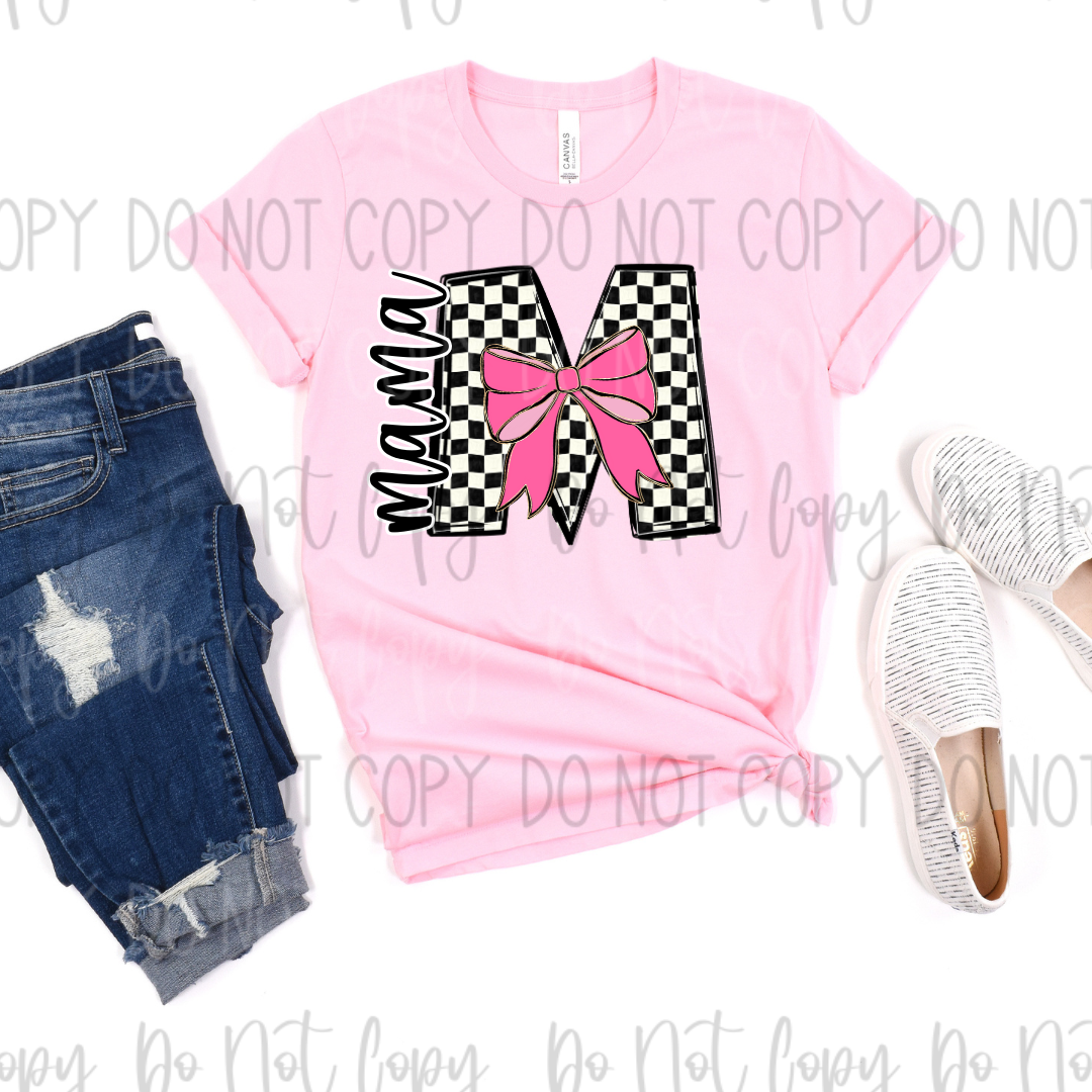 *Custom Checkered Spring Pop Alpha DTF Transfer