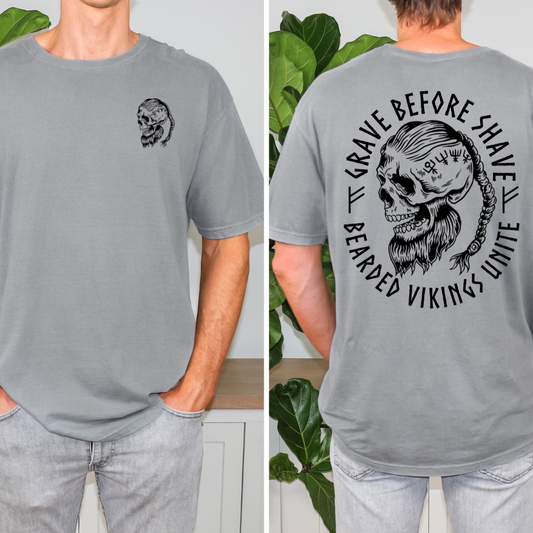 Grave Before Shave DTF Transfer