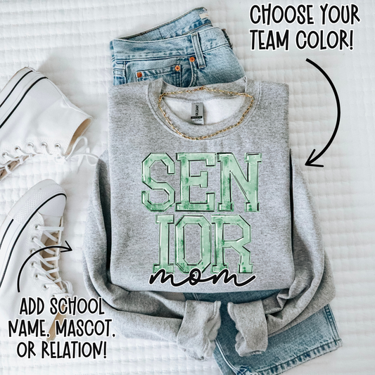 *Custom Sports Block Font Senior DTF Transfer