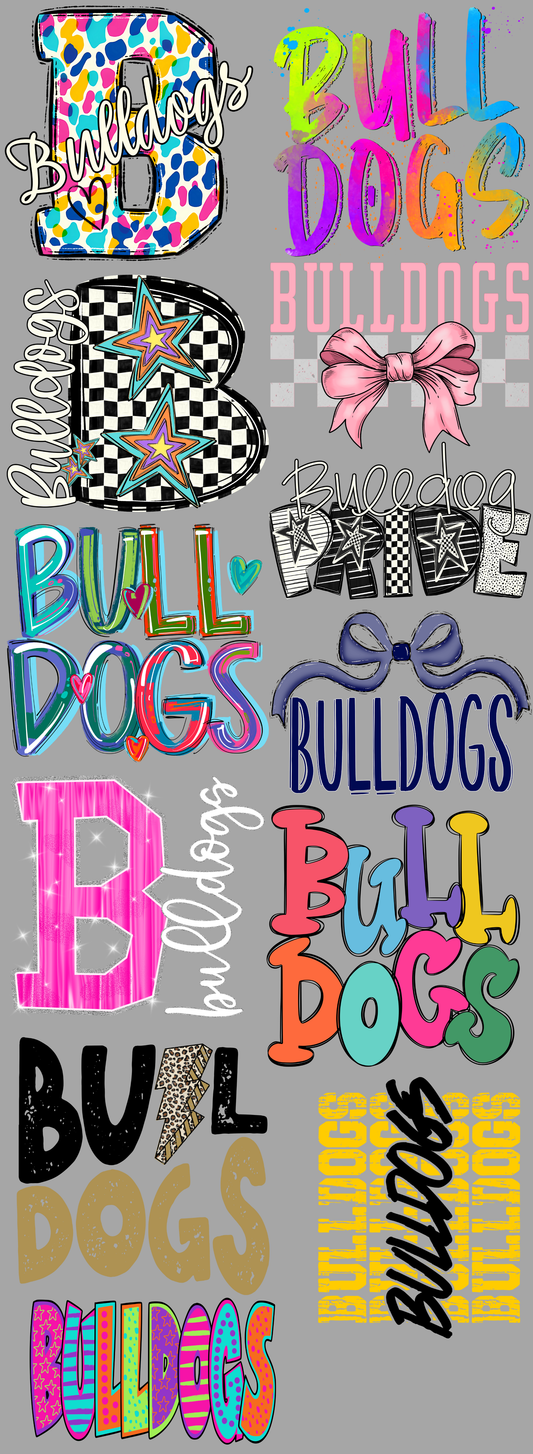 Bulldogs PreMade Gang Sheet
