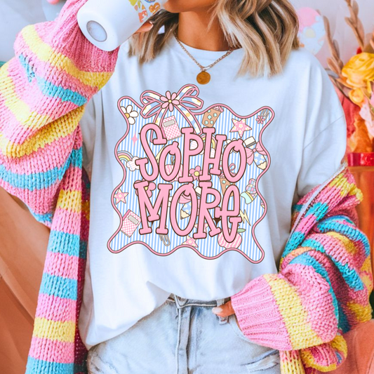 *Seer Sucker School Frame DTF Transfer